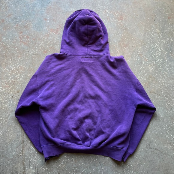 VTG LL Bean by Russell Athletic Sunfaded Purple Hoodie Sweatshirt XL Scranton - Picture 3 of 9